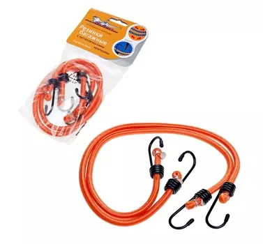 Резинки-стяжки набор (длина 60 см, диаметр 8 мм, металлические крючки) Airline AS-R-01