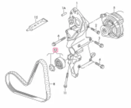 Ролик натяжного механизма / приводной
