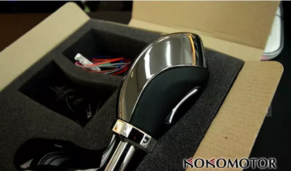 Ручка переключения передач с LED-экраном и кнопкой в сборе для Hyundai Genesis DH (2014 - 2017)