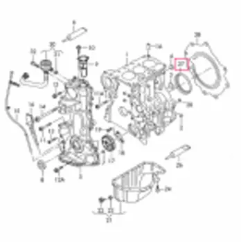 Сальник коленчатого вала (105x85x11-L) SO-0054