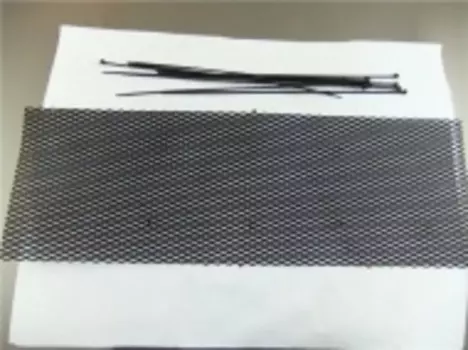 Сетка в бампер 120х20 черная