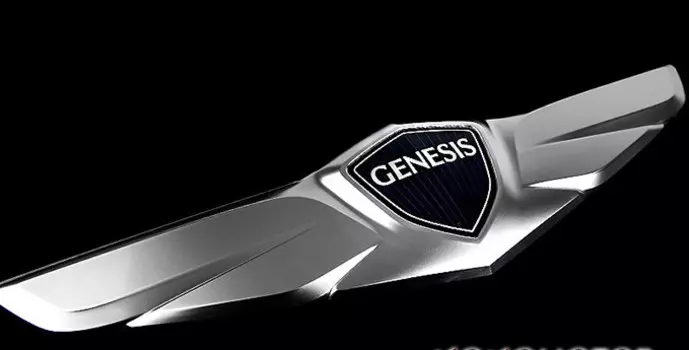 Шильдик "Genesis" для Hyundai Genesis DH (2014 - 2017)