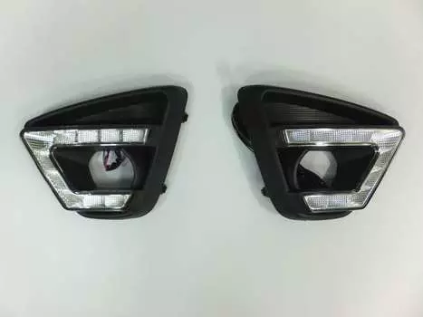 Штатные светодиодные дневные ходовые огни (ДХО), комлект OEM DRL DRL33430 Mazda CX-5 (1G) рест. 2015-