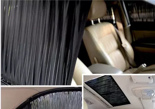 Шторки в салон (черные, бежевые) для KIA Mohave 2017 -