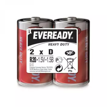 Солевая батарейка EVEREADY HDE301155600 D (R20) SHP2