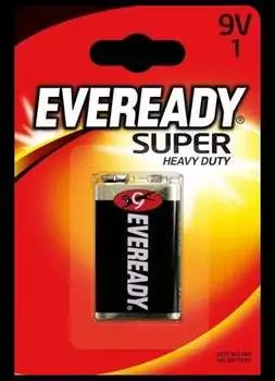 Солевая батарейка EVEREADY SHD E301155400 9V 1шт/блист