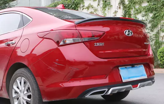 Спойлер на крышку багажника для Hyundai Solaris 2017 -