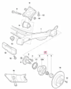 Ступица колеса с интегрированным подшипником
