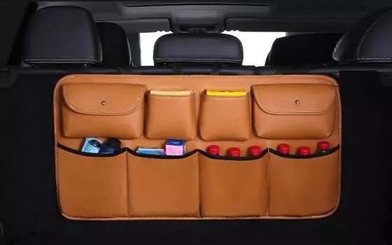 Сумка в багажник (коричневая, экокожа) Aomuwang MWN00103