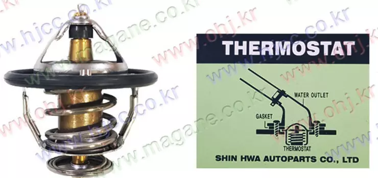 Термостат 25500-3C130 / 25500-3C100 для Санта Фе 4 (Hyundai Santa Fe 2018 - 2019)