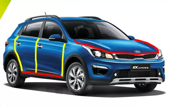 Уплотнители кузова KX CROSS для KIA RIO X-Line 2017 -