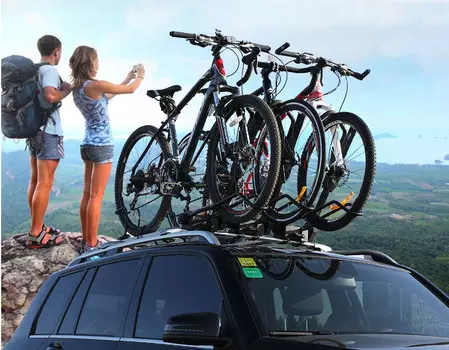 Велокрепление с замком на крышу Weipa WEIPA-JDK-138 для Haval F7 (Хавал Ф7) 2018, 2019, 2020