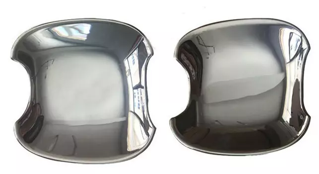 Вкладыши в дверные ручки (серый, черный карбон) для Toyota C-HR 2018 -