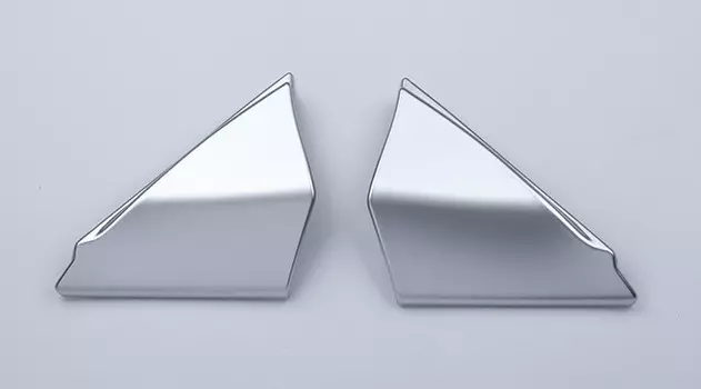 Вставки в оконные форточки (серебро, черный карбон) для Renault Koleos 2017 -