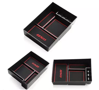 Ящик для мелочей в подлокотник с ковриками для GAC Trumpchi GS8 2018, 2019, 2020