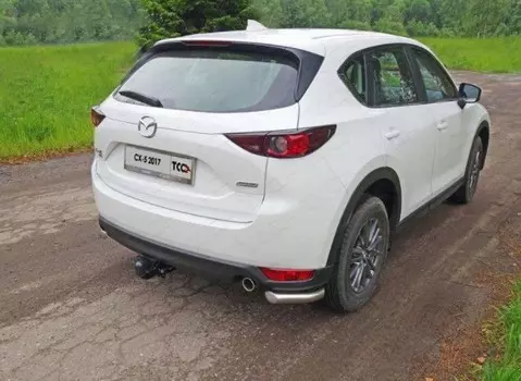 Задние уголки 60мм защитаTCC для Mazda CX-5 2017 -
