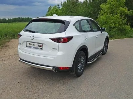 Задняя защита (овальная) TCC для Mazda CX-5 2017 -