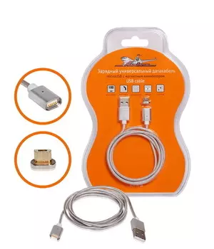 Зарядный универсальный датабель microUSB с магнитным коннектором Airline ACH-M-18