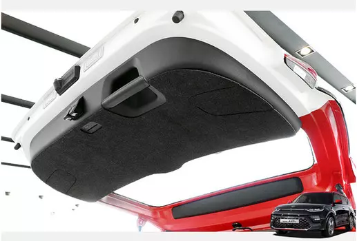 Защита багажной двери (войлок) для Kia Soul (Киа Соул) 2019, 2020