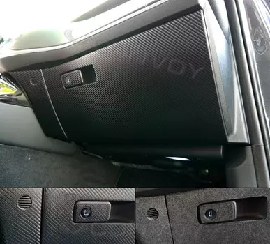 Защита бардачка (Войлок / Карбон) KST-DVPM-04 для KIA Stinger 2018 -