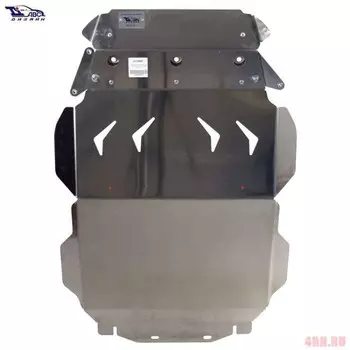 Защита днища из 3 частей алюминий (V-3.5; AКПП; 4x4) АВС-Дизайн 08.14ABC Ford Edge (1G) рест. 2010-