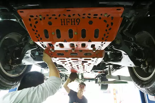 Защита днища (сталь) для Haval H9 2018 +