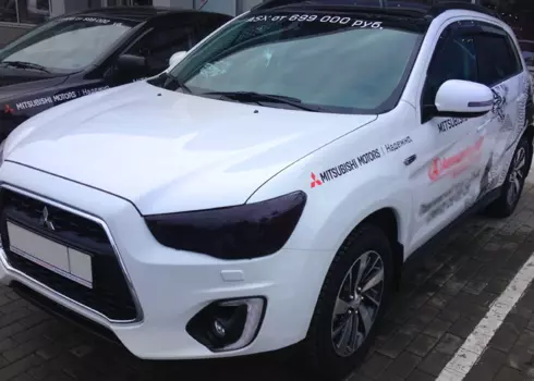 Защита фар SIM прозрачная для Mitsubishi ASX