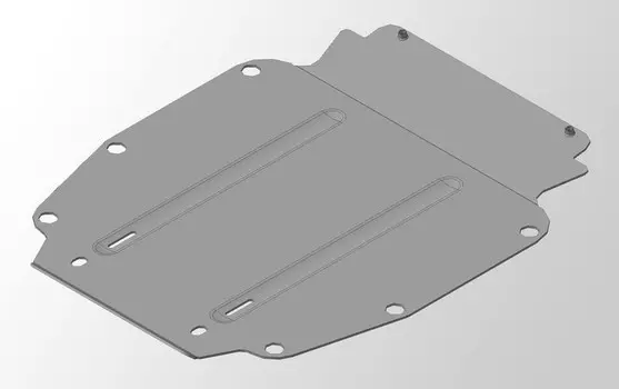 Защита картера (алюминий) 4 мм Компания ТСС ZKTCC00062 Audi Q7 2009 - 2014