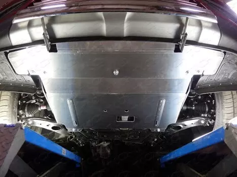 Защита картера (алюминий) 4 мм ТСС ZKTCC00004 для HYUNDAI Grand Santa Fe, Santa Fe (2012 - 2016)