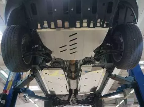 Защита картера двигателя и КПП, алюминий (V - все) комплектация Sport АВС-Дизайн 08.16ABC Ford Explorer 2010-