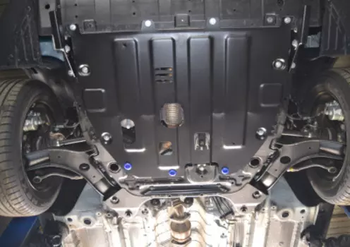 Защита картера двигателя и кпп АВТОБРОНЯ для SsangYong Tivoli 2017 -