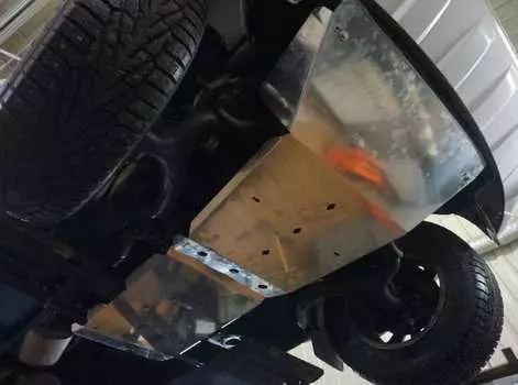 Защита картера двигателя и КПП + РК из 2-х частей, алюминий (V-2,0 TD,КПП - все) АВС-Дизайн 26.06ABC Volkswagen Amarok (1G) 2010-