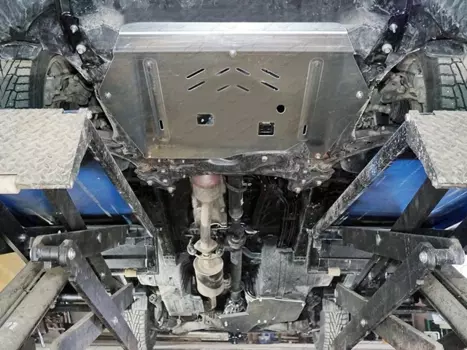 Защита картера и КПП (алюминий) 4мм РОС для Haval F7 (Хавал Ф7) 2018, 2019 +