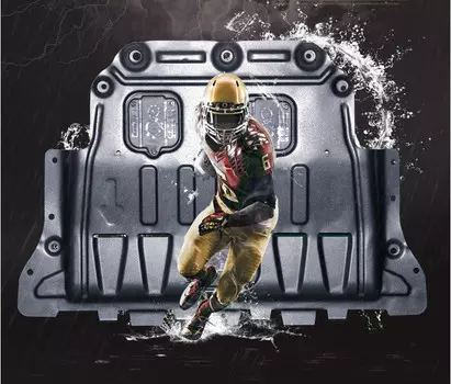 Защита картера (марганцевая сталь) для КИА Селтос (KIA Seltos) 2020