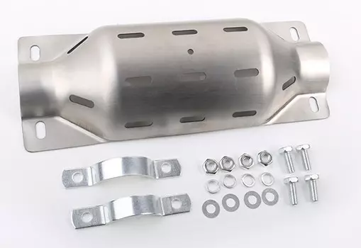 Защита каталитического нейтрализатора (нержавеющая сталь) для Geely Atlas 2018 -