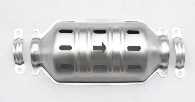 Защита каталитического нейтрализатора (нержавеющая сталь) для Mitsubishi Outlander 3 (2011 - 2014)