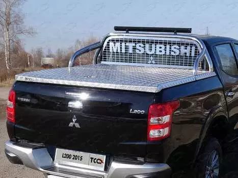 Защита крышки кузова и заднего стекла со светодиодной фарой TCC MITL20019-26 Mitsubishi L200 2019-