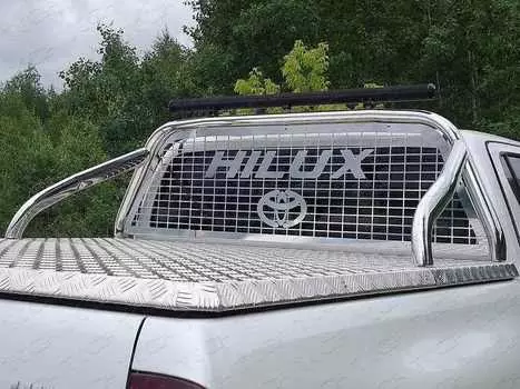 Защита крышки кузова и заднего стекла со светодиодной фарой TCC TOYHILUX15-55 Toyota Hilux 2018-