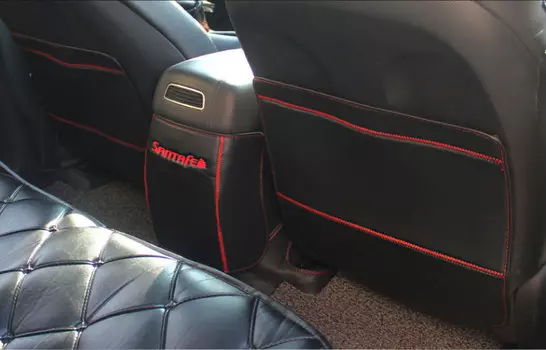 Защита на низ сидений (надись Hyundai) для Санта Фе 4 (Hyundai Santa Fe 2018 - 2019)