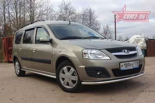 Защита переднего бампера труба 42 мм Souz-96 LALA.48.5105 Lada Largus 2012-