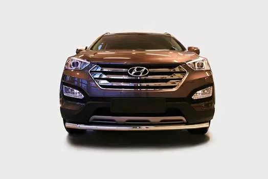Защита переднего бампера труба 60 мм Souz-96 HYSF.48.1615 Hyundai Santa Fe (3G) 2012-