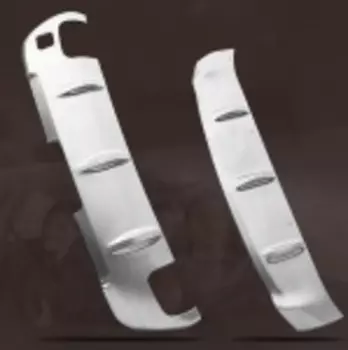 Защита переднего и заднего бампера (нержавеющая сталь) для Geely Atlas 2018 -