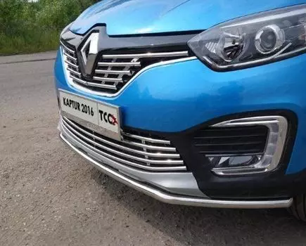 Защита передняя нижняя 42,4 мм для Renault Kaptur 2016 -
