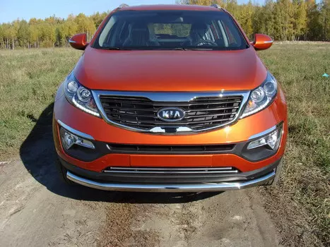 Защита передняя нижняя 60,3 мм Компания ТСС KIASPORT10-01 KIA Sportage III (SL) 2010 - 2013