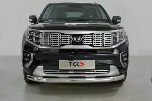 Защита передняя нижняя 76,1 мм TCC KIAMOH20-13 Kia Mohave 2020-