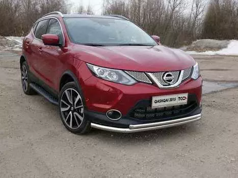 Защита передняя нижняя (двойная) TCC NISQASHSPB15-30 Nissan Qashqai 2019-2020