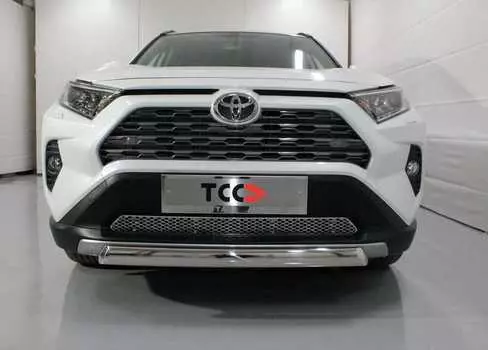 Защита передняя нижняя (овальная короткая) TCC TOYRAV19-20 Toyota RAV4 2019-