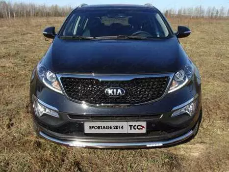 Защита передняя нижняя с ДХО TCC KIASPORT14-20 Kia Sportage 2016