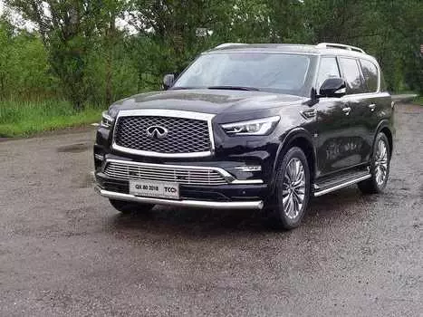 Защита передняя нижняя TCC INFQX8018-08 Infiniti QX 80 2018-