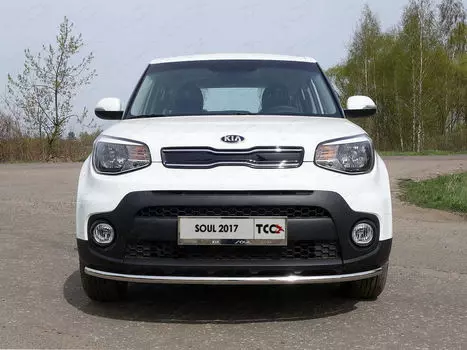 Защита передняя нижняя TCC KIASOUL17-17 Kia Soul 2017-2019